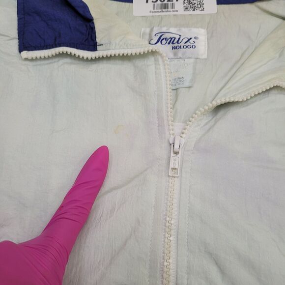 San-Antonio Police Windbreaker Jacket Large 24x25 Blue - Picture 13 of 16